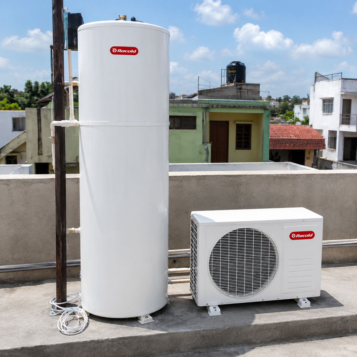 Racold heat pump