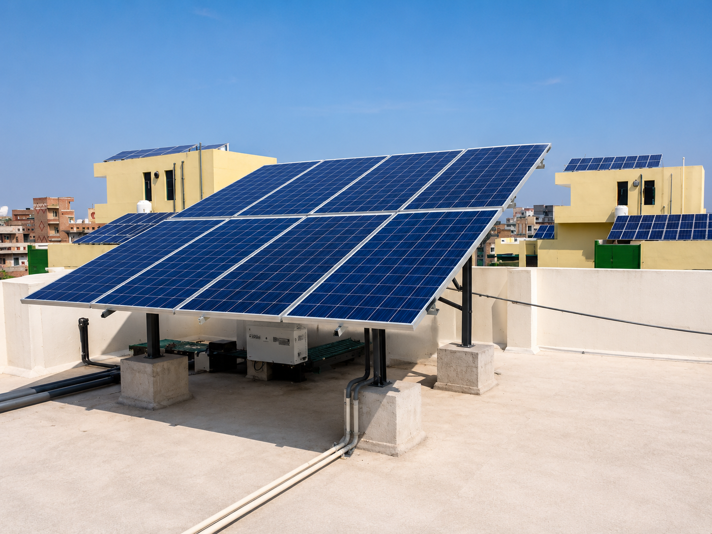 Solar panel maintenance inspection