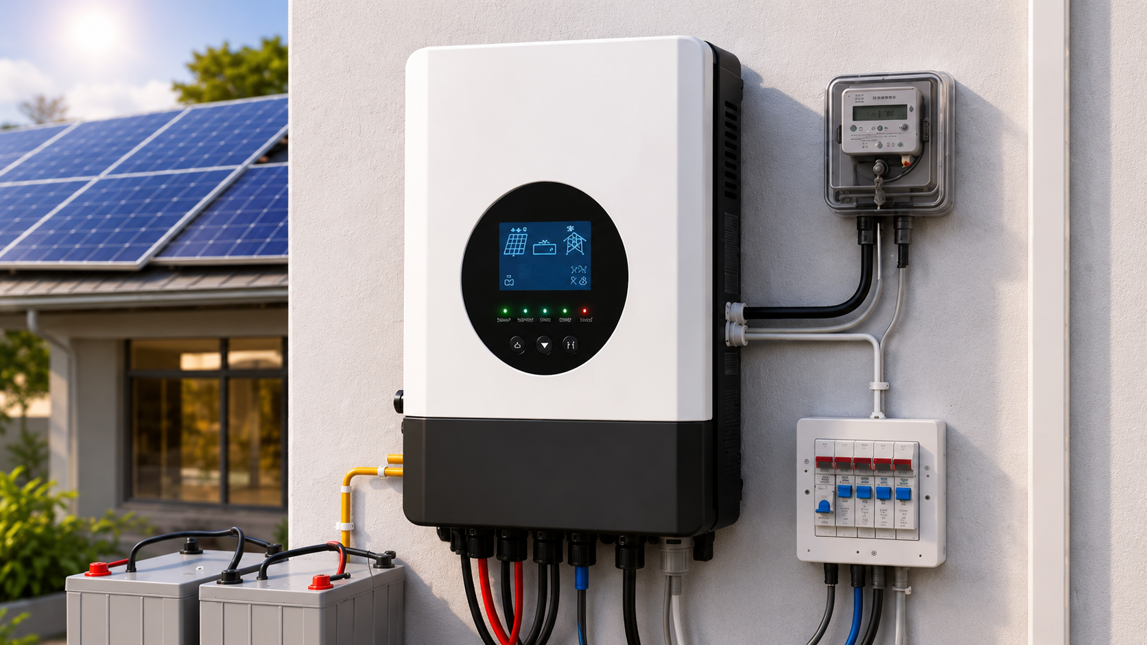 Solar hybrid setup